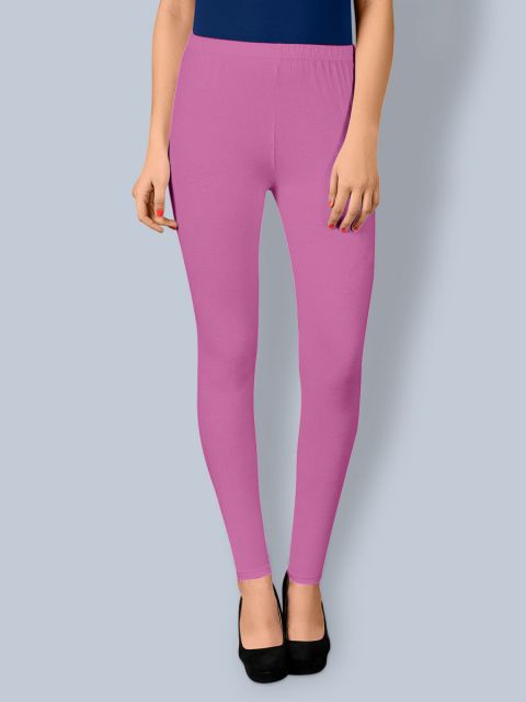Cotton Ankle Leggings - Pink Roses