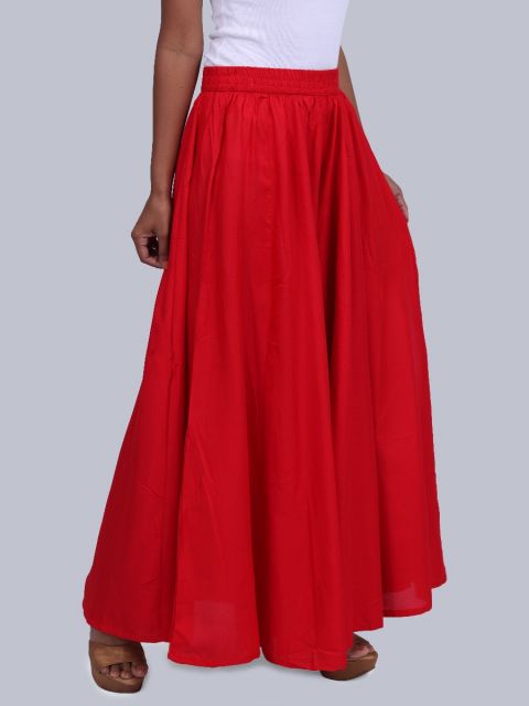 Women's 40 Inch Flared Palazzo - Red