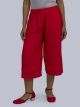 Women's Solid Culottes - Red