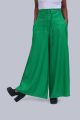 Women's Pocket Broad Belt Palazzo - Parrot Green