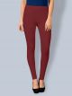 Cotton Ankle Leggings - Red Wine