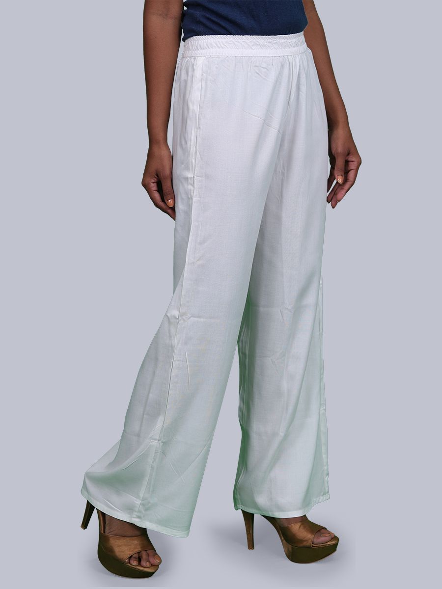 Buy Women's Relaxed Palazzo/Womens Palazzo/Womens Loose Fit Palazzo Pants- WHITE-2XL at Amazon.in