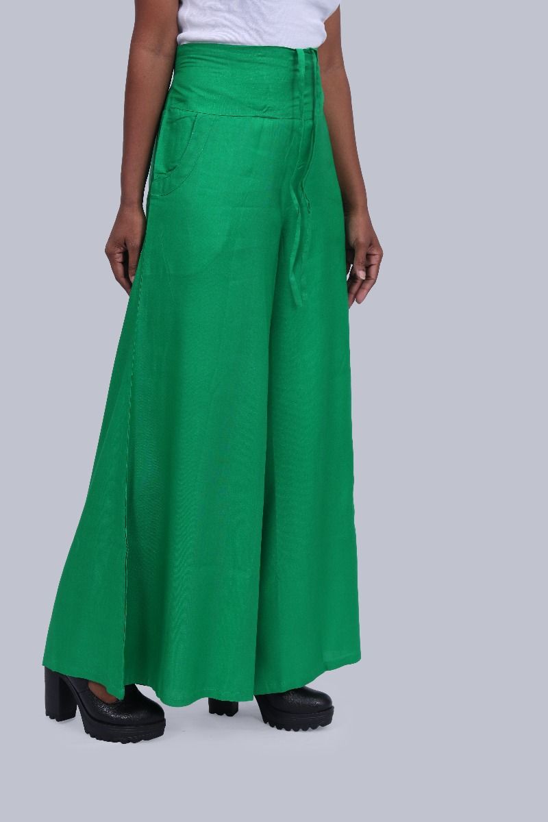Buy Tronjori Women High Waist Casual Wide Leg Long Palazzo Pants Trousers  Regular Size, Brown Short, X-Small Short at Amazon.in