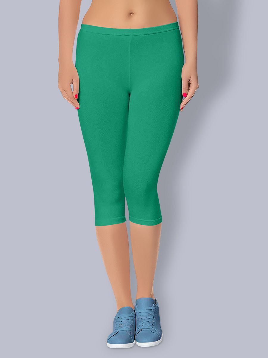 Buy FFU Women Full Length Casual TEAL Cotton Spandex Legging Online at Best  Prices in India - JioMart.